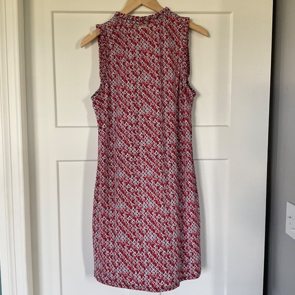 MICHAEL Michael Kors Floral Sleeveless Dress w/ Ruffled Neckline and Arm Holes - Picture 2 of 7